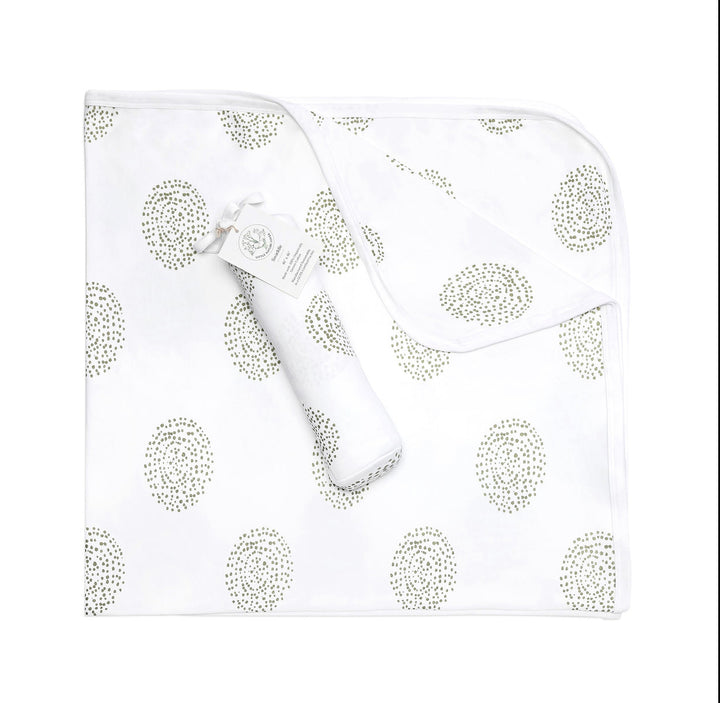 50% off SALE! Sage Dots Swaddle| Gender Neutral
