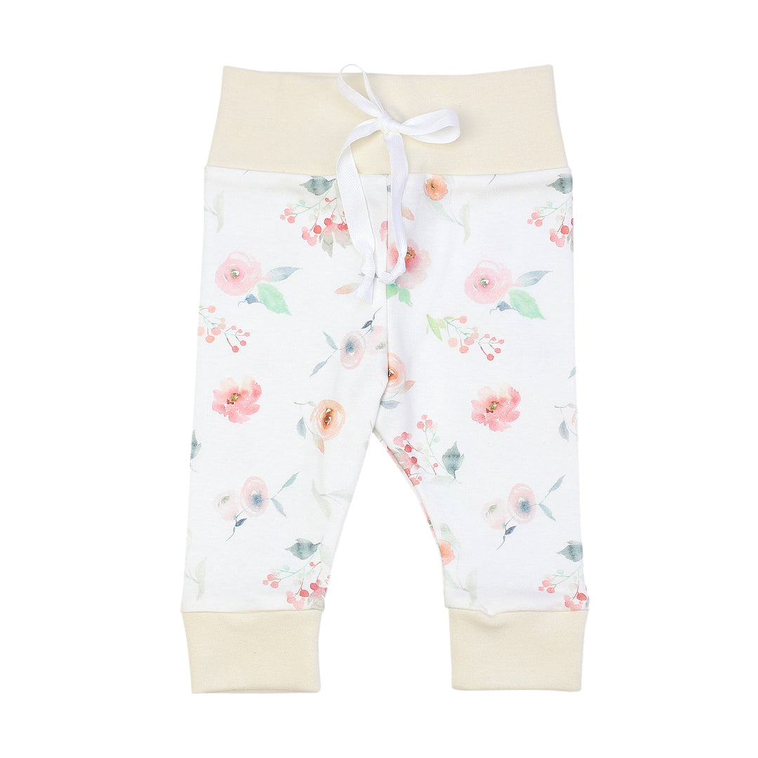 Watercolor Floral Leggings | Baby Girl