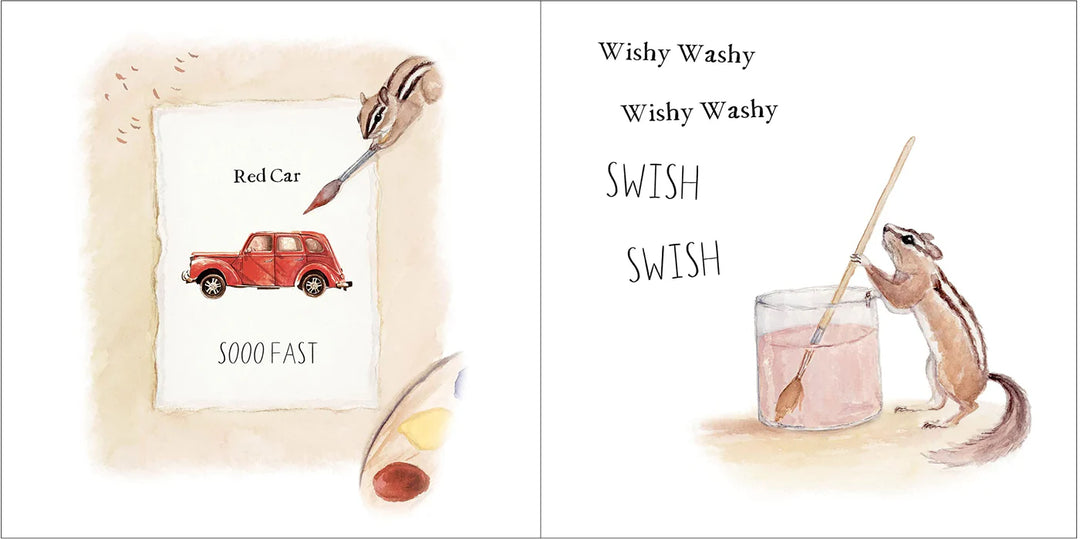 Wishy Washy: A Board Book of First Words and Colors