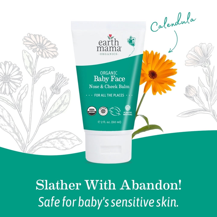 Organic Baby Face Nose and Cheek Balm | Made in the USA