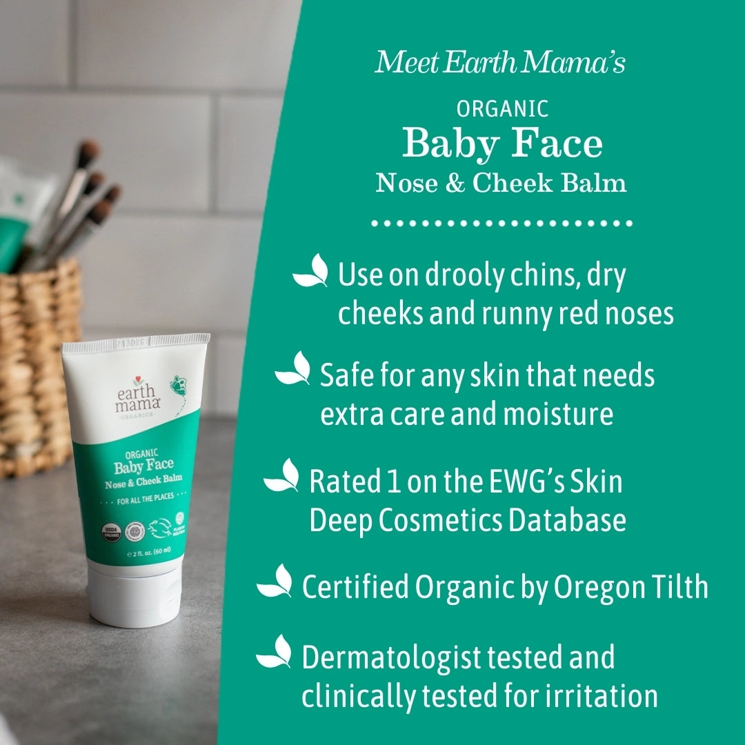 Organic Baby Face Nose and Cheek Balm | Made in the USA