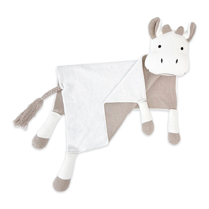 Cow | Organic Baby Lovey Security Blanket Cuddle Cloth | Handmade