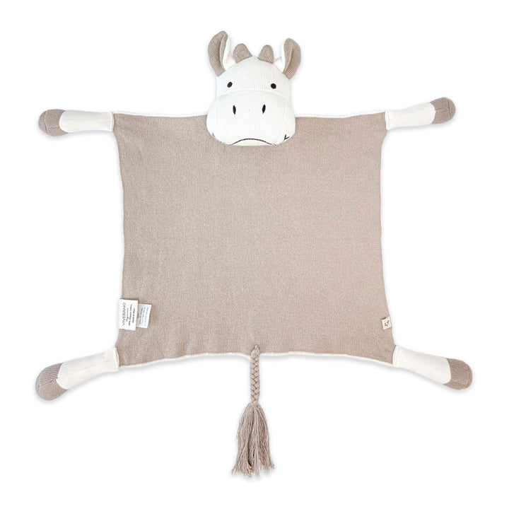 Cow | Organic Baby Lovey Security Blanket Cuddle Cloth | Handmade