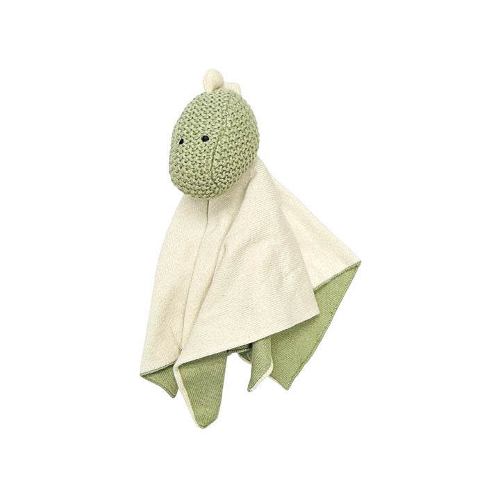Dinosaur | Organic Baby Lovey Security Blanket Cuddle Cloth | Handmade