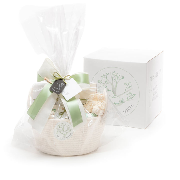 Woodland Friends | Organic Baby Gift Basket 7pcs| Gender Neutral