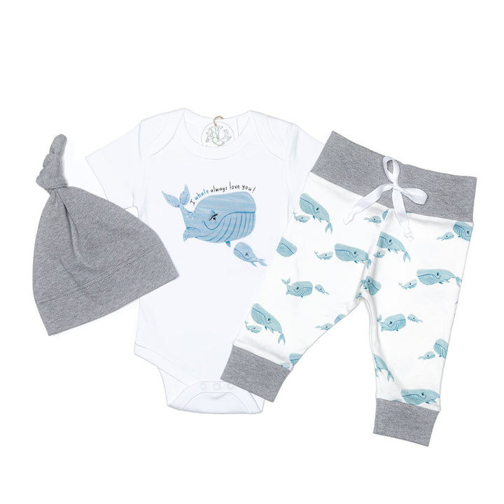 I Whale Always Love You! | Organic Baby Boy Set