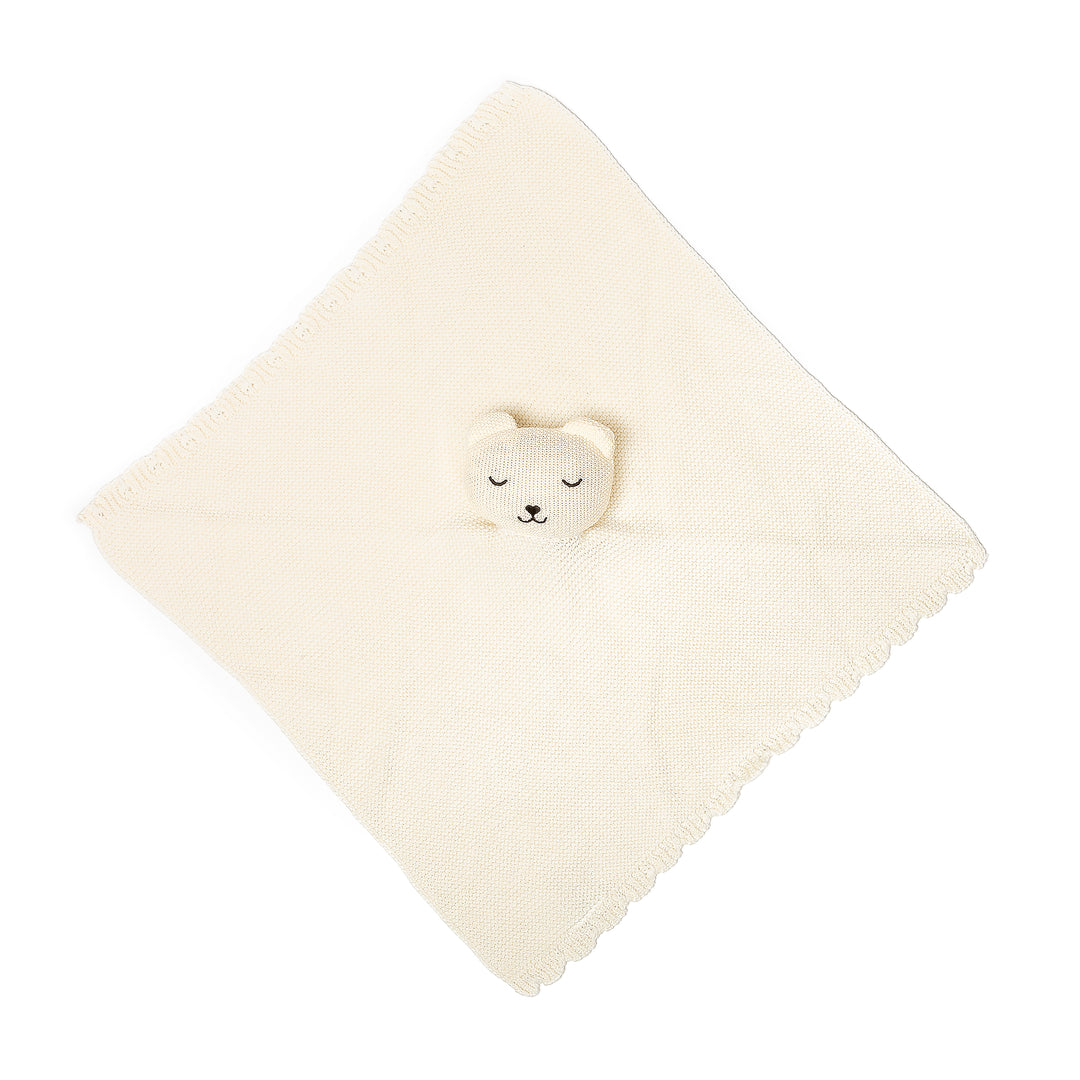 Bear | Organic Baby Lovey Security Blanket Cuddle Cloth | Handmade