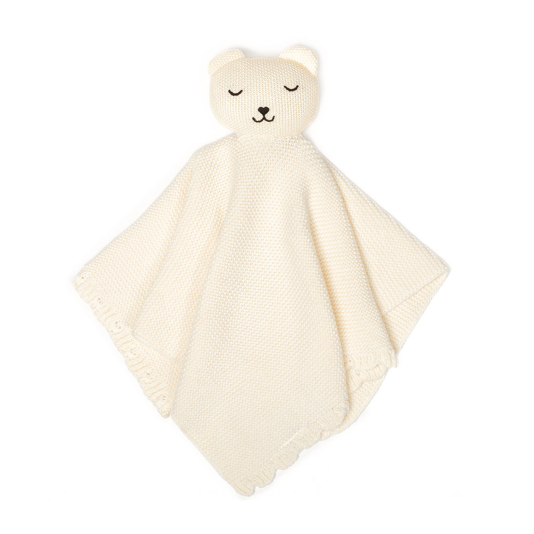 Bear | Organic Baby Lovey Security Blanket Cuddle Cloth | Handmade