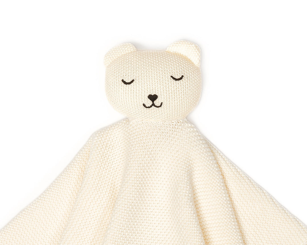 Bear | Organic Baby Lovey Security Blanket Cuddle Cloth | Handmade