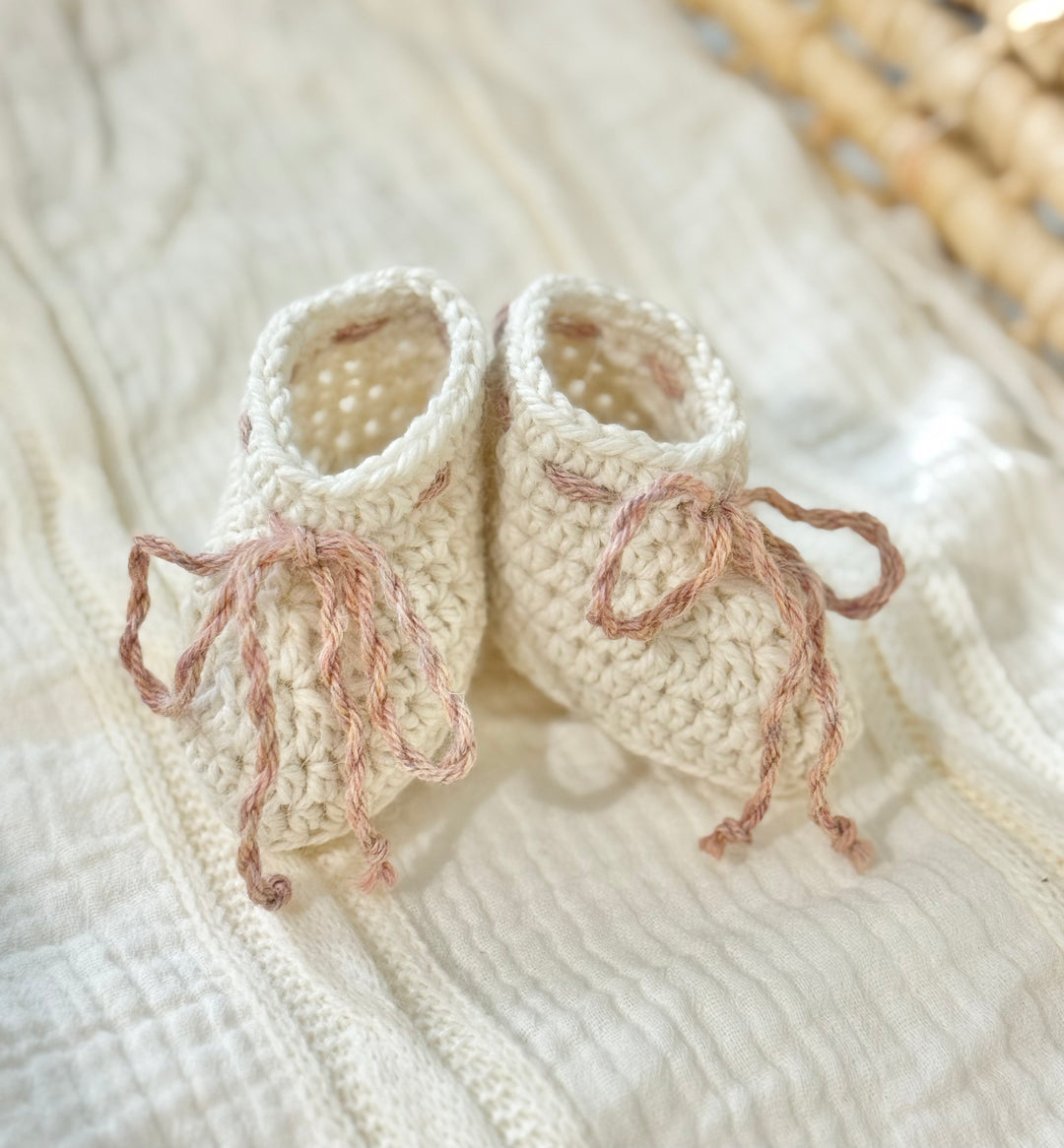 Alpaca Bootie | 100% Alpaca | Newborn Baby Girl