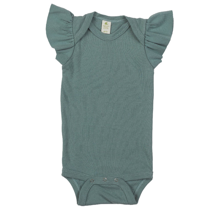50% off SALE! Teal Flutter Bodysuit | Baby Girl