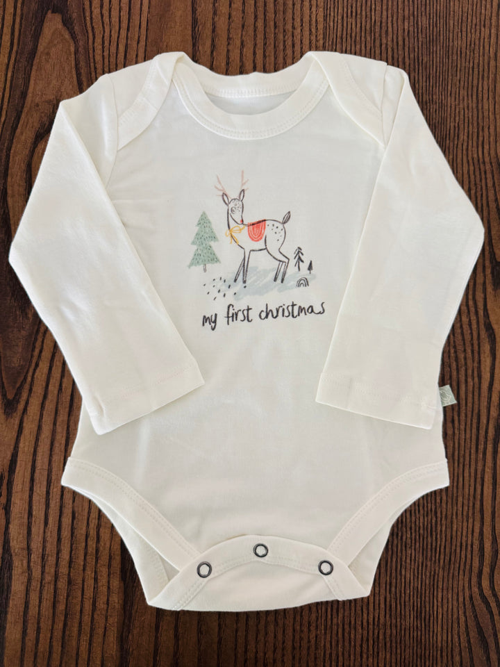 My First Christmas | Organic Bodysuit | Holiday
