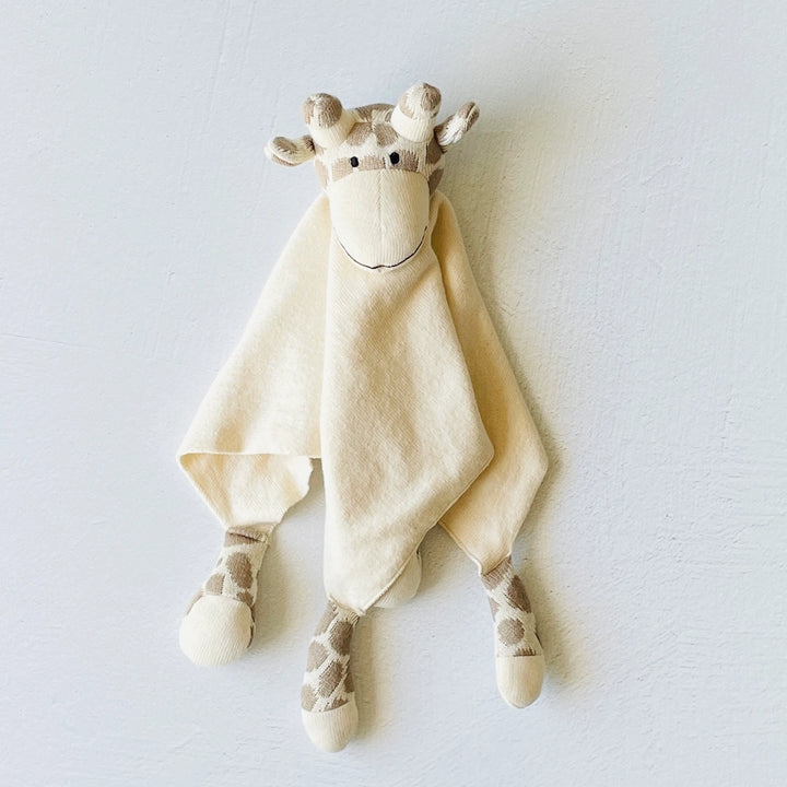 Giraffe | Organic Baby Lovey Security Blanket Cuddle Cloth | Handmade