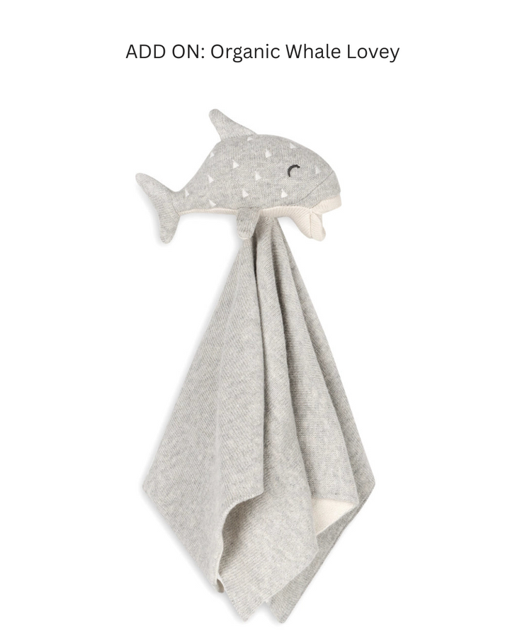 Whales "I whale always love you!" | Organic Baby Gift Basket 7pcs | Baby Boy