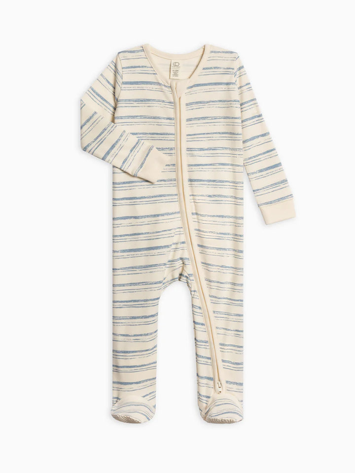 Blue Stripes | Organic Pajama | Baby Boy
