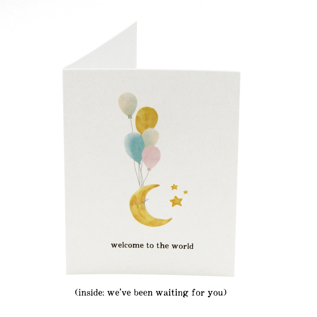 Moon & Balloons Greeting Card