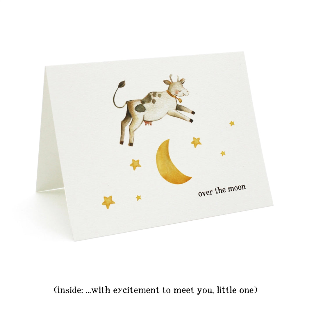Over the Moon Greeting Card