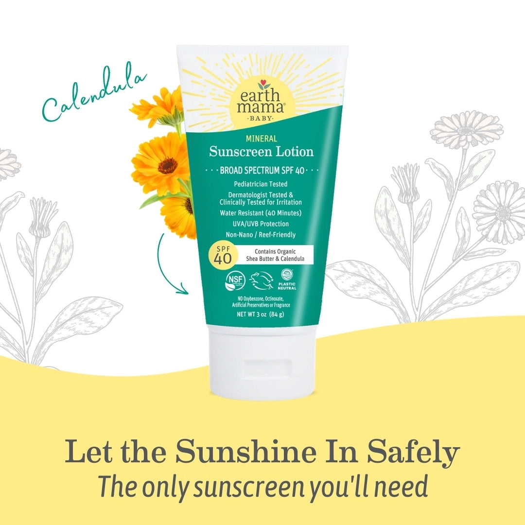 Baby Mineral Sunscreen Lotion - Spf 40| Made in the USA
