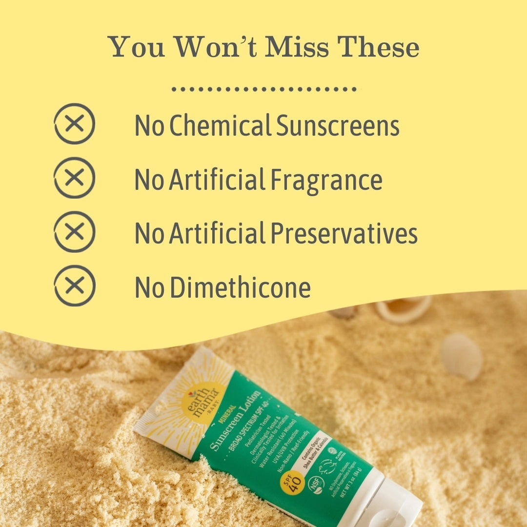 Baby Mineral Sunscreen Lotion - Spf 40| Made in the USA