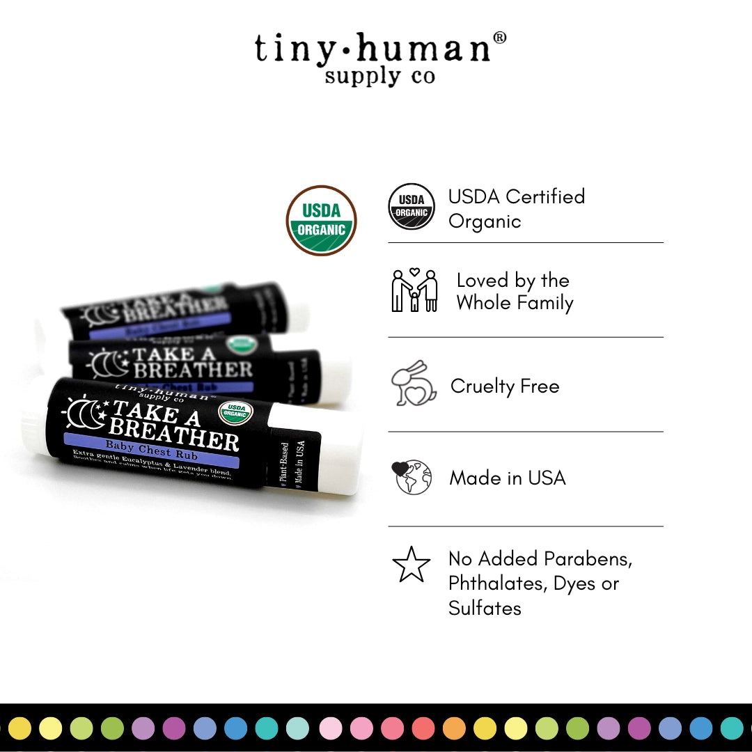 Take A Breather Organic Baby Chest Rub Stick | Made in the USA