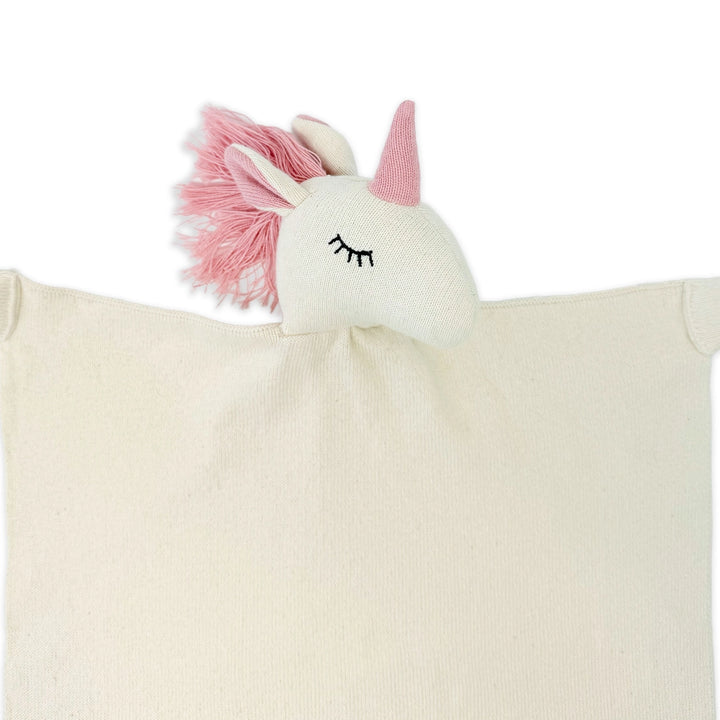 Unicorn | Organic Baby Lovey Security Blanket Cuddle Cloth | Handmade