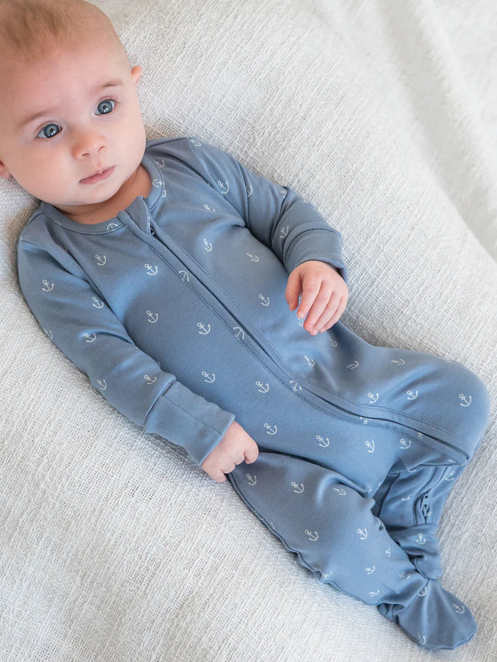 Anchors | Organic Pajama | Baby Boy