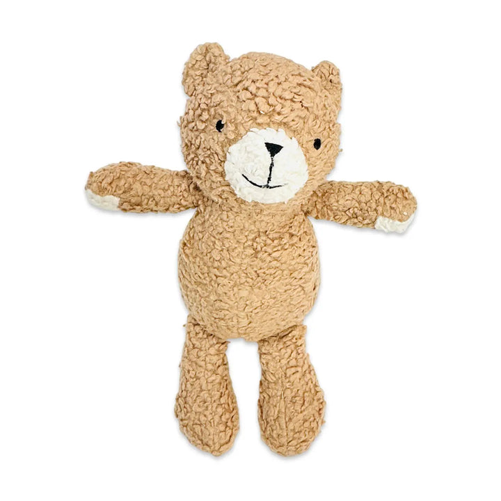 Peanut Lil Bear Sherpa Knit Stuffed Soft Toy Organic | Handmade