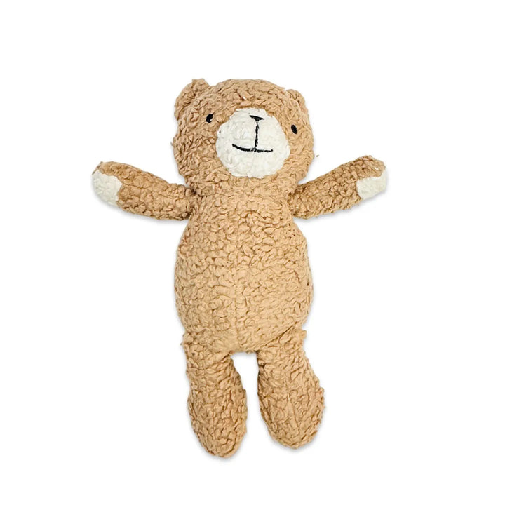 Peanut Lil Bear Sherpa Knit Stuffed Soft Toy Organic | Handmade
