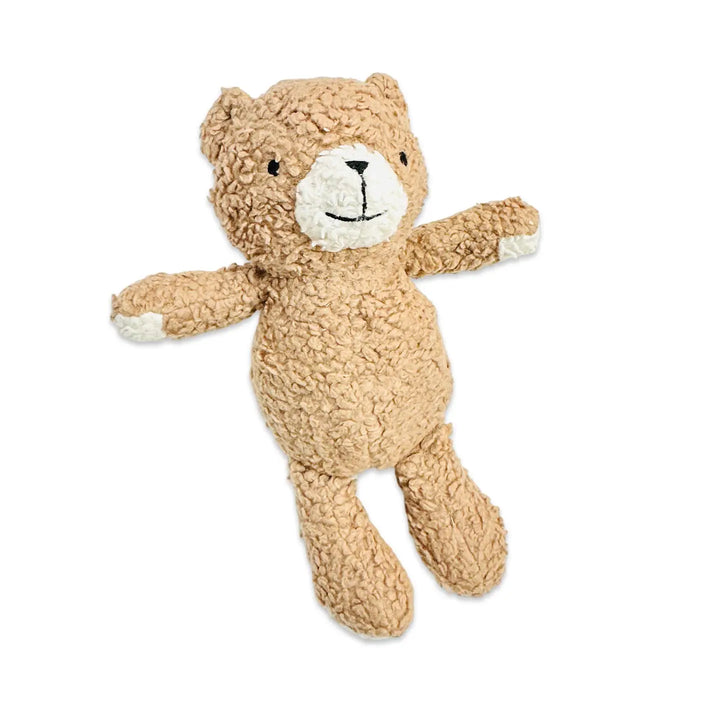 Peanut Lil Bear Sherpa Knit Stuffed Soft Toy Organic | Handmade