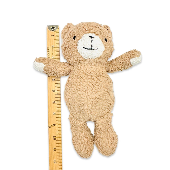 Peanut Lil Bear Sherpa Knit Stuffed Soft Toy Organic | Handmade