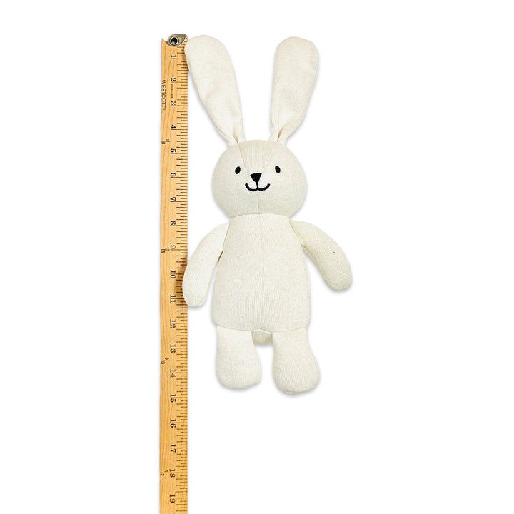 Jojo Lil Bunny Organic Knit Stuffed Animal Soft Baby Toy | Handmade