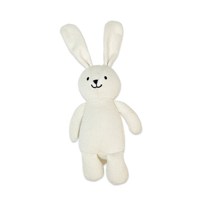 Jojo Lil Bunny Organic Knit Stuffed Animal Soft Baby Toy | Handmade