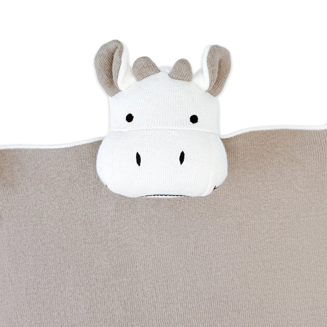 Cow | Organic Baby Lovey Security Blanket Cuddle Cloth | Handmade