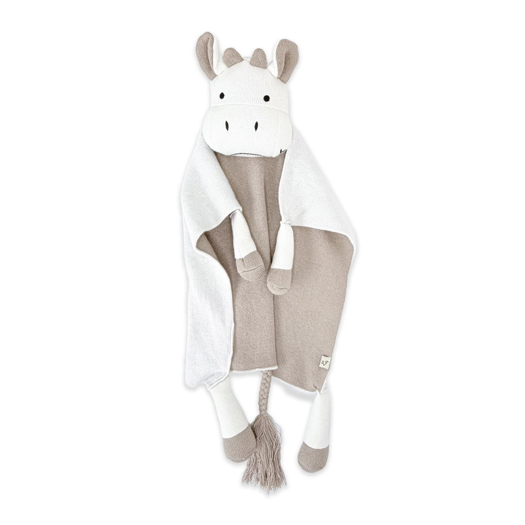 Cow | Organic Baby Lovey Security Blanket Cuddle Cloth | Handmade