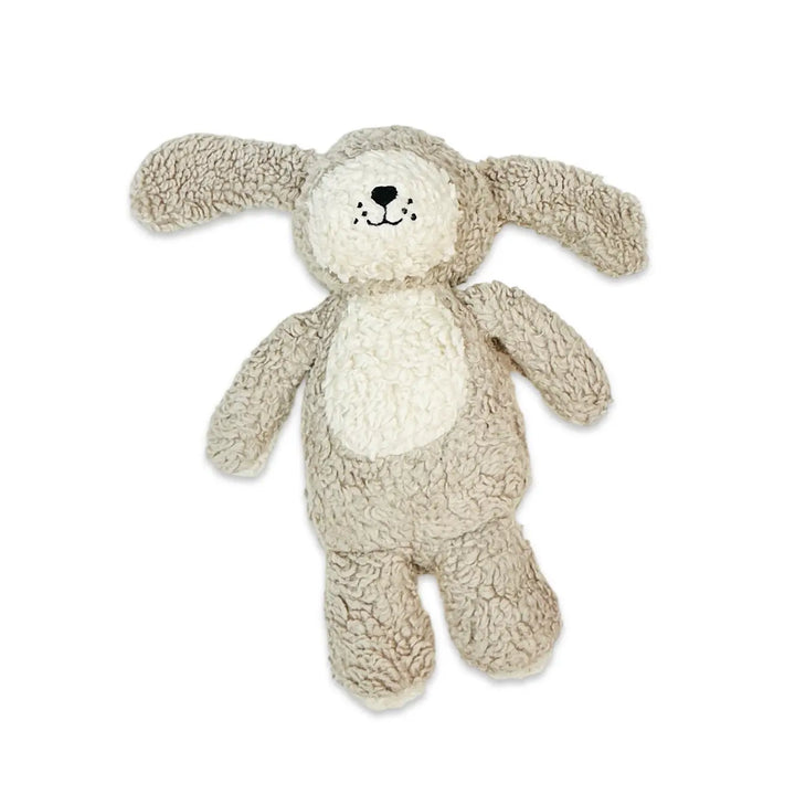Rocky Lil Dog Sherpa Knit Stuffed Animal Soft Toy Organic | Handmade