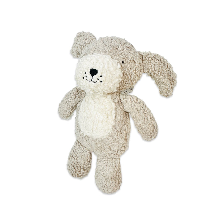 Rocky Lil Dog Sherpa Knit Stuffed Animal Soft Toy Organic | Handmade