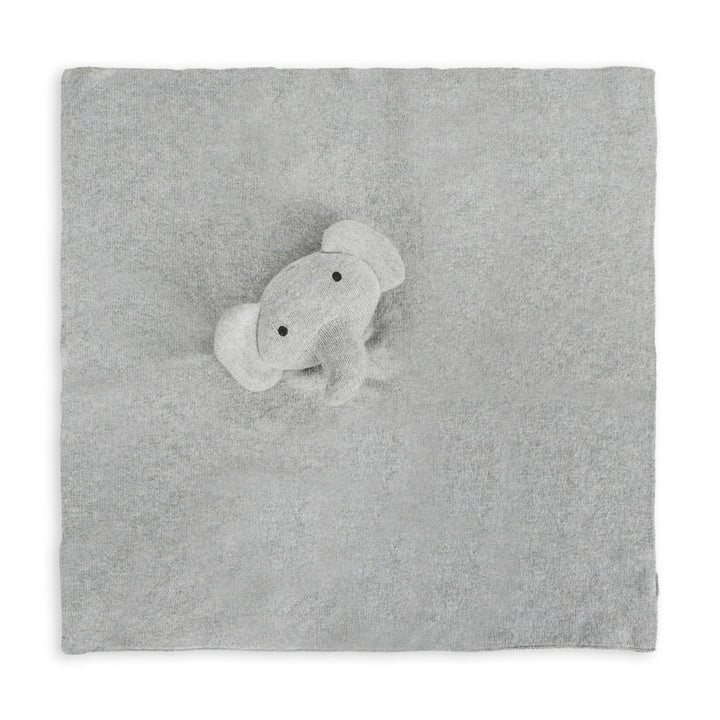 Elephant Gray | Organic Baby Lovey Security Blanket Cuddle Cloth | Handmade