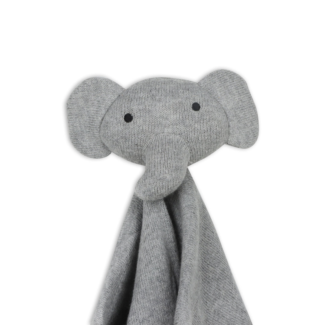 Elephant Gray | Organic Baby Lovey Security Blanket Cuddle Cloth | Handmade