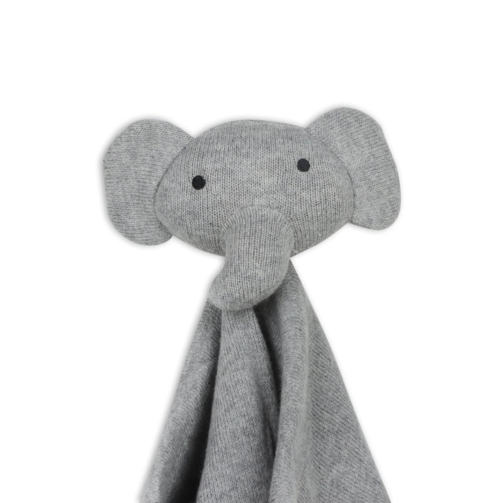 Elephant Gray | Organic Baby Lovey Security Blanket Cuddle Cloth | Handmade