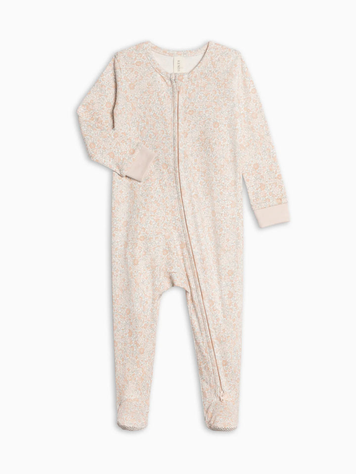 Floral/Shell Pink | Organic Pajama | Baby Girl