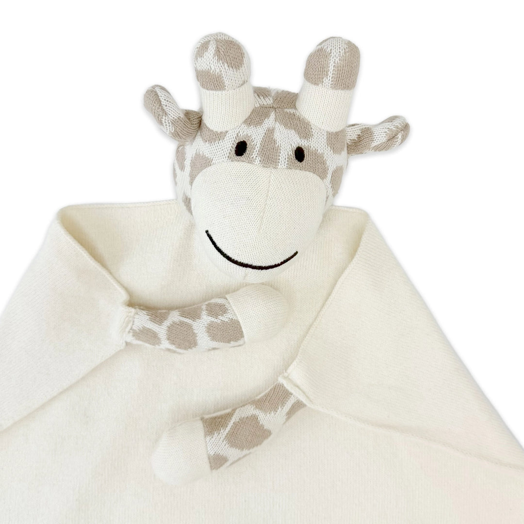 Giraffe | Organic Baby Lovey Security Blanket Cuddle Cloth | Handmade