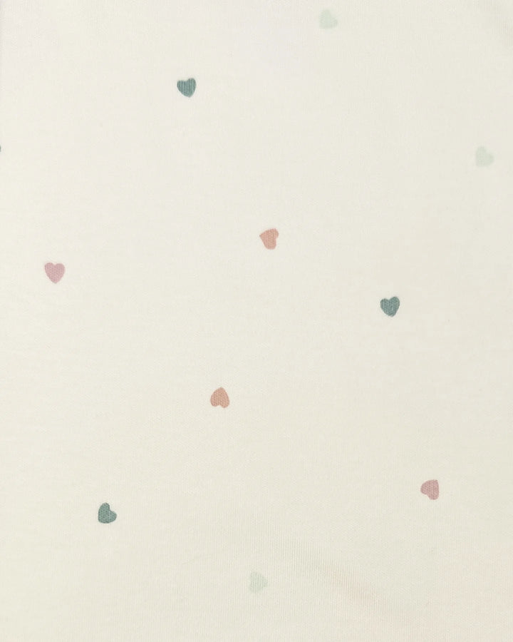 Hearts | Organic Pajama | Baby Girl