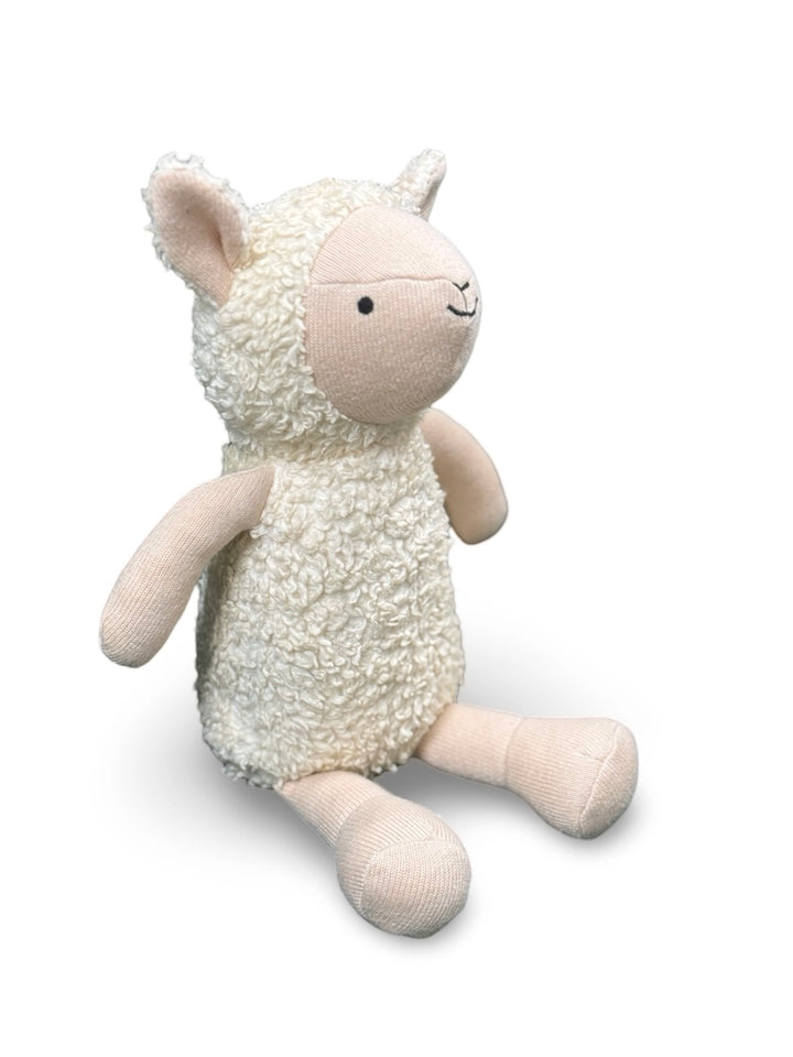 Luna Wooly Lamb Sherpa Knit Stuffed Animal Soft Toy Organic | Handmade