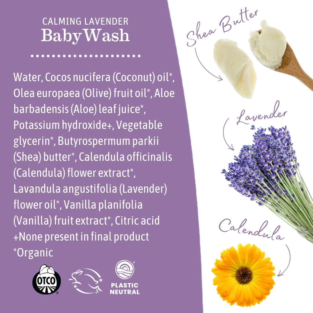 Calming Lavender Castile Baby Wash | Made in the USA