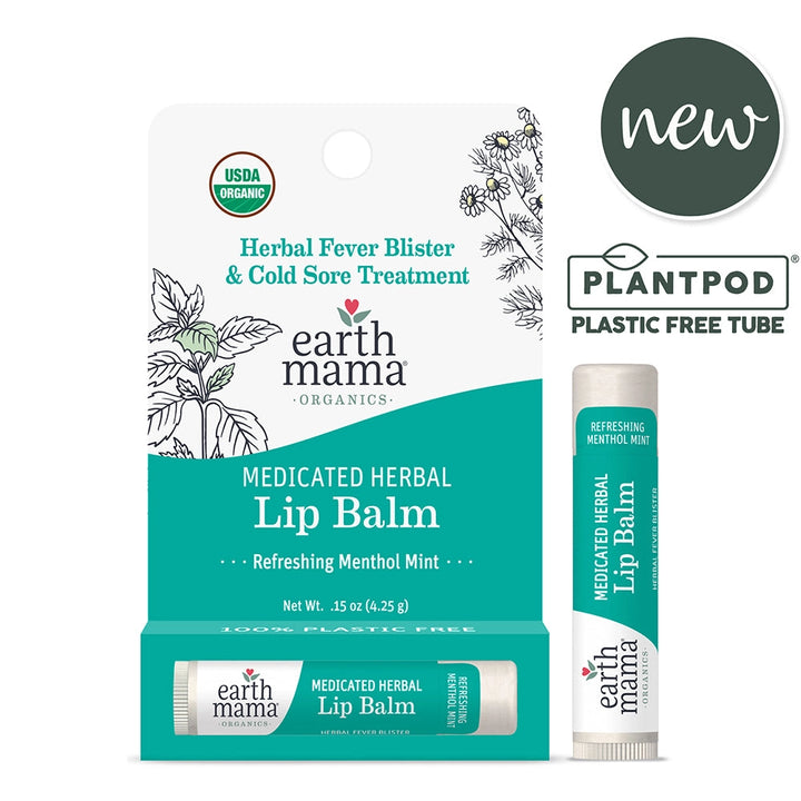 Earth Mama Organic Medicated Herbal Lip Balm | Made in the USA