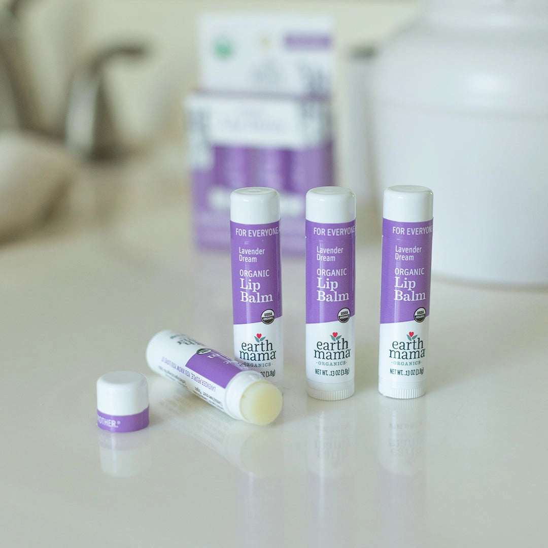 Earth Mama Organic Lip Balm Quadruplets | Made in the USA