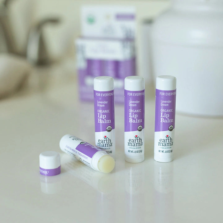 Earth Mama Organic Lip Balm Quadruplets | Made in the USA