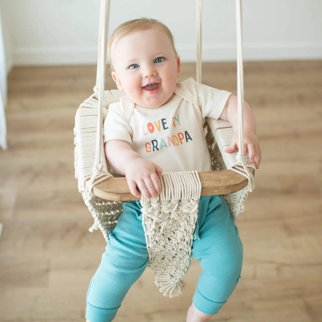 Love My Grandpa | Organic Bodysuit | Short Sleeve (Gender-Neutral)