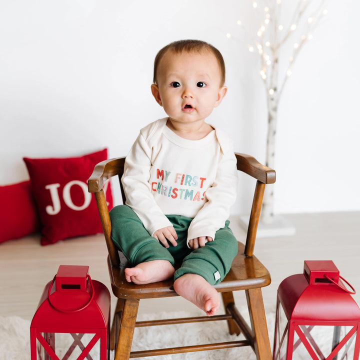 My First Christmas | Organic Bodysuit | Holiday