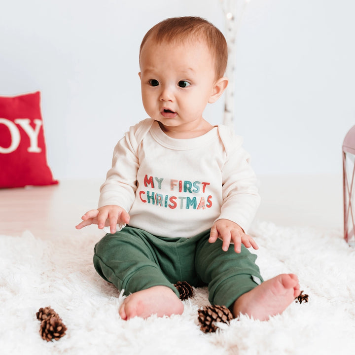 My First Christmas | Organic Bodysuit | Holiday
